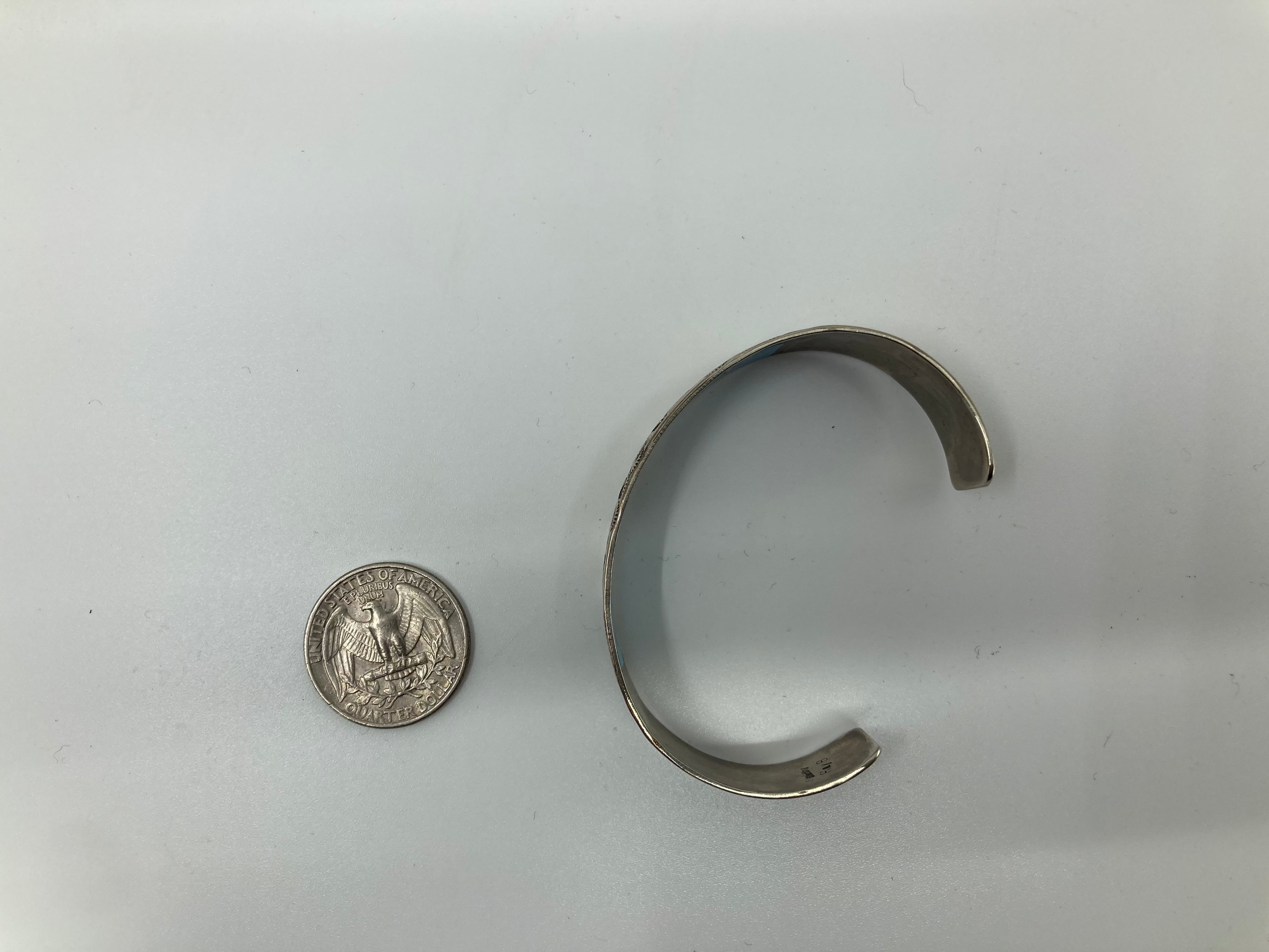 Handmade Sterling Silver Farm Scene Cuff Bracelet PSTPC02