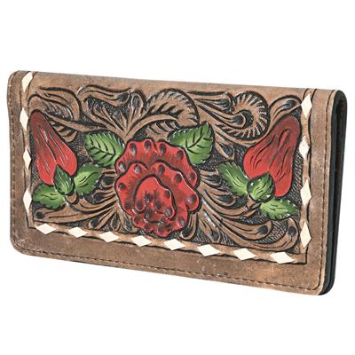 Ohlay Wallet KBG221 open brown genuine leather with multiple card slots and ID window