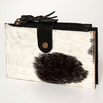 American Darling Wallet ADBG813H with genuine full grain hair-on leather and antique metal fittings