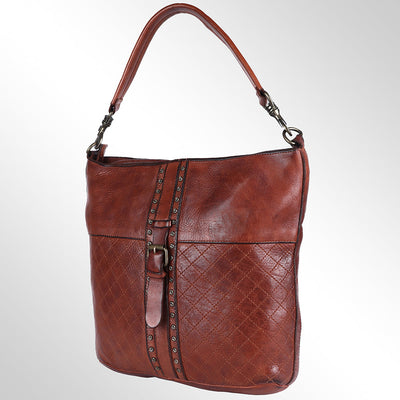 Spaghetti Western Hobo Handbag SWC175CG in handcrafted leather.
