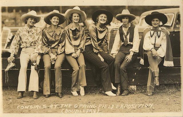 Women Cowgirls Club Meeting Benefits them all Good Relationships Sharing Nice Purses and Hats and Boots