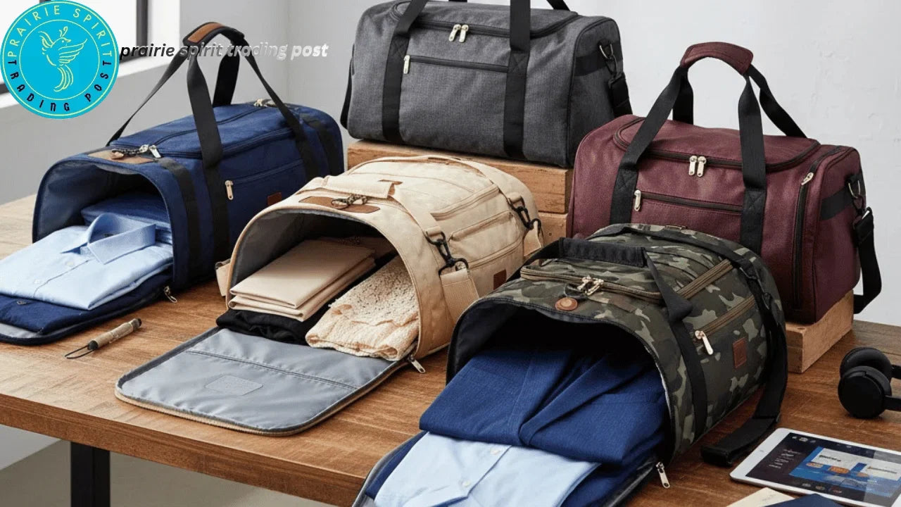 folding garment duffel bag