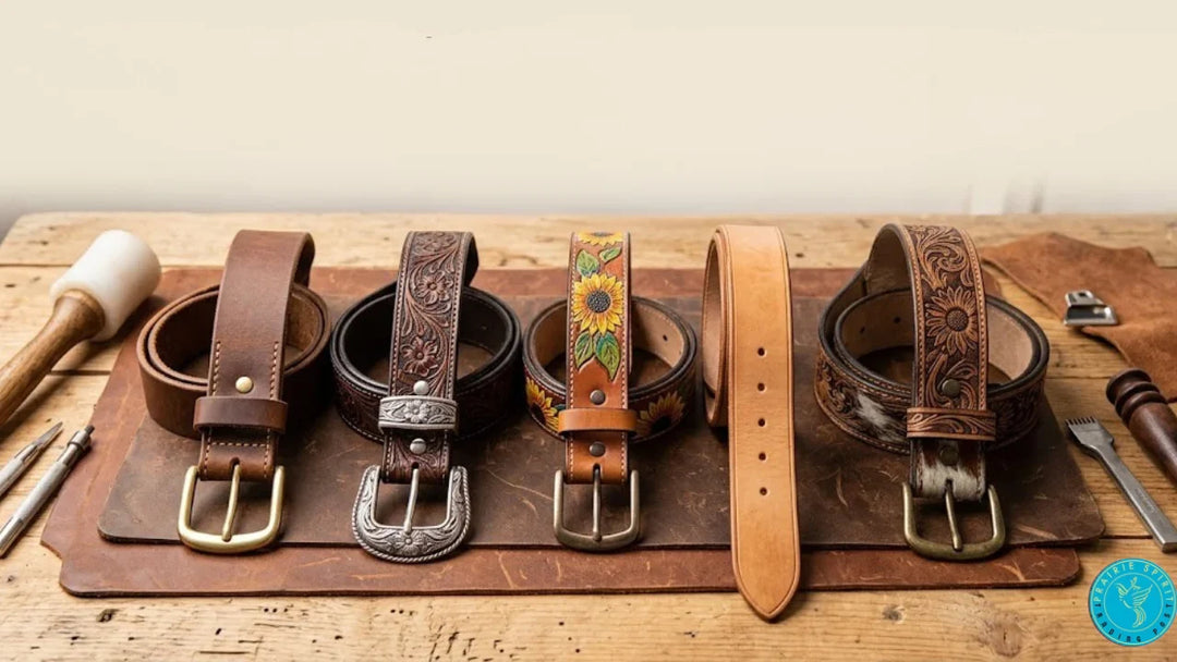 Homemade leather belts