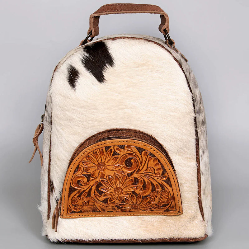 American Darling Backpack ADBGS156BRW handcrafted full grain cowhide leather with adjustable strap and durable YKK zipper