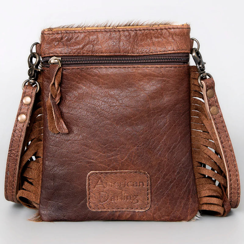 American Darling Crossbody Messenger Bag ADBGS153BRWFRNG