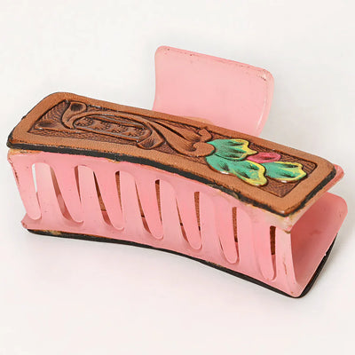 American Darling Hair Clutch ADHC109, hand-tooled cowhide leather, antique finish.