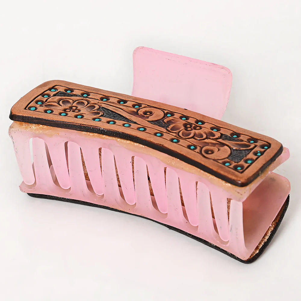 American Darling Hair Clutch ADHC126 with hand-tooled genuine cowhide leather.