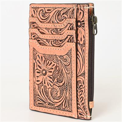 American Darling Card Holder ADBG1506F with intricate hand-tooled leather design.
