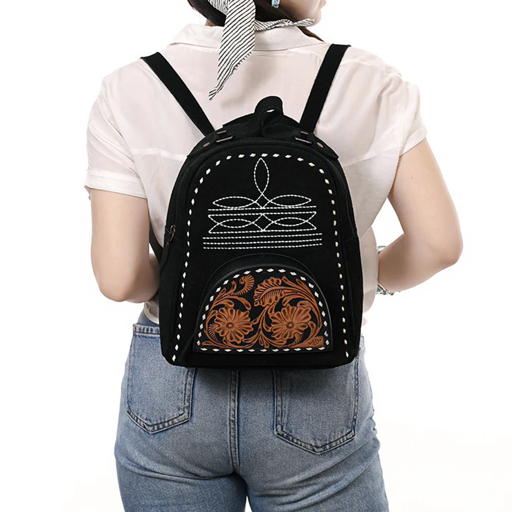 American Darling Genuine Western Leather Backpack for Women - ADBG1574B