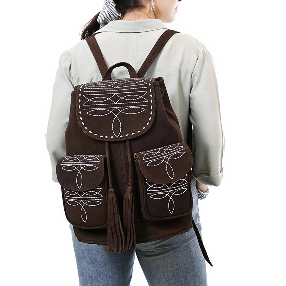 American Darling Genuine Western Leather Backpack for Women - ADBG1640