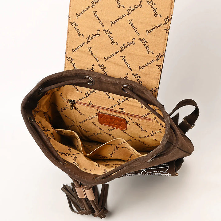 American Darling Genuine Western Suede Leather Hobo Bag ADBGA733