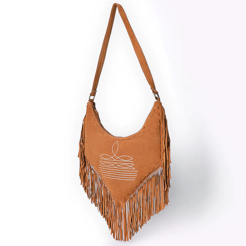 American Darling Genuine Western Suede Leather Hobo Bag ADBGA733