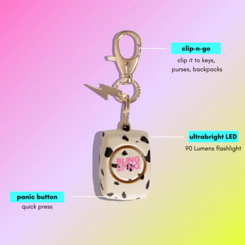 Bling Sting Mini Alarm | Modern Cheetah