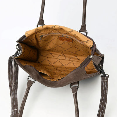 American Darling Tote ADBG1553D with adjustable leather strap and durable YKK zipper.