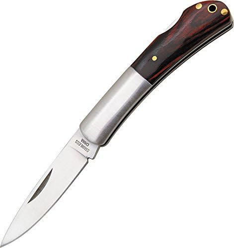 Lockback Wood Tactical Folding Knife – Stainless Drop Point Blade -CN210217