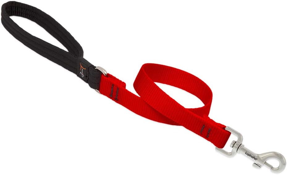 3-4in Red 2ft Leash