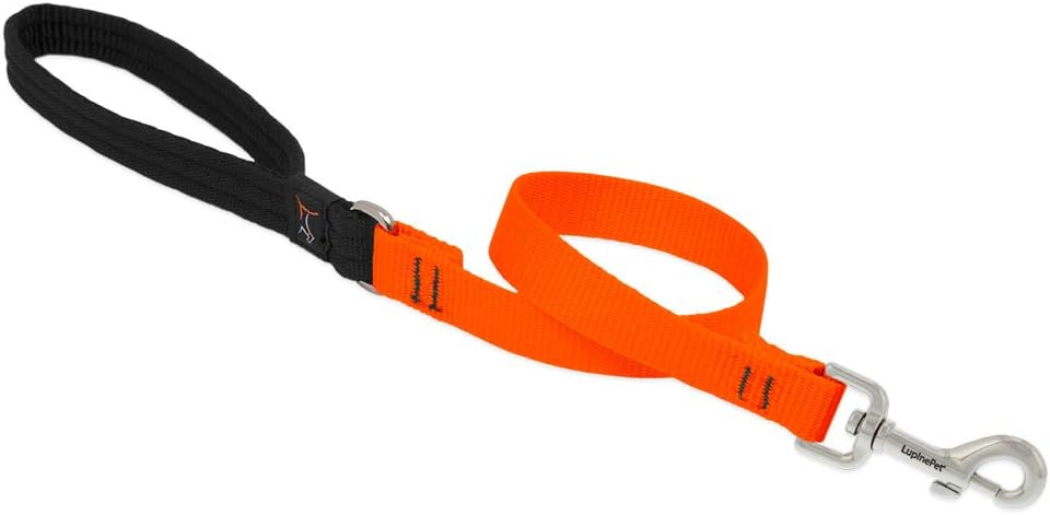 3-4in Blaze Orange 2ft Leash