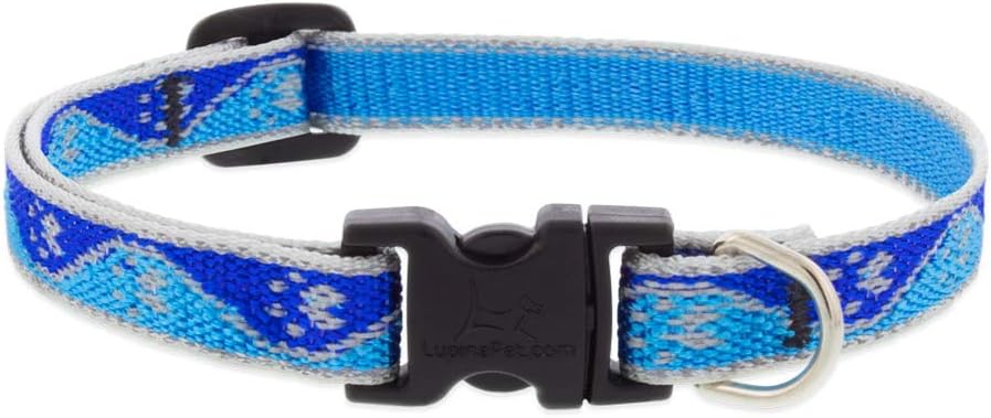 HL 1/2in Blue-Paws 6-9 Adj Collar