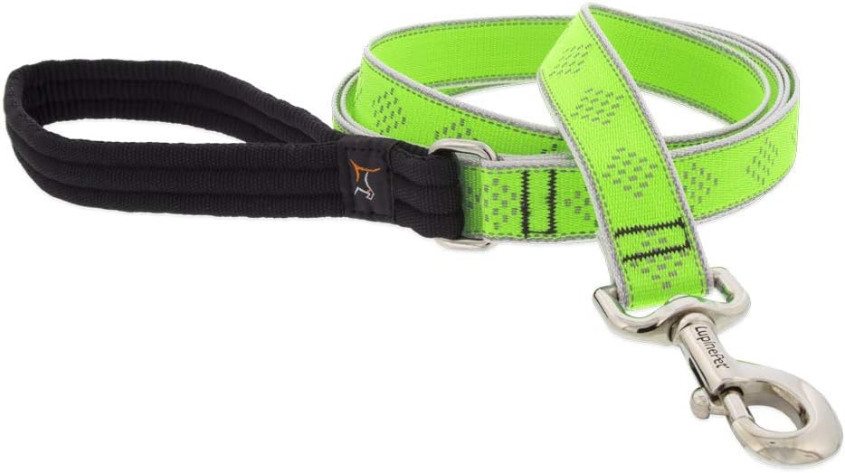 HL 1in Green-Diamond 6ft Leash