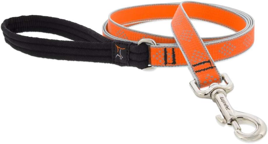 HL 3/4in Orange-Diamond 4ft Leash