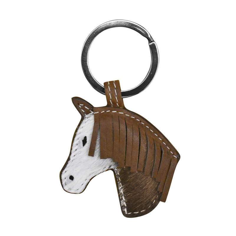 Horse Head Key Fob Brown