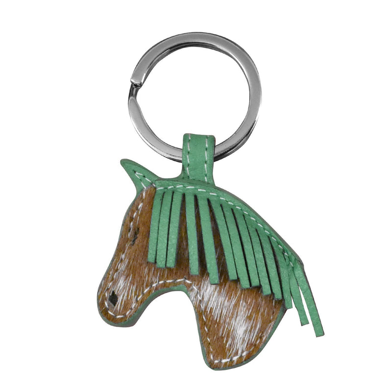 Horse Head Key Fob Turquoise