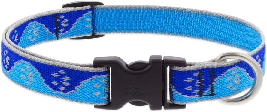 HL 3/4in Blue-Paws 9-14 Adj Collar