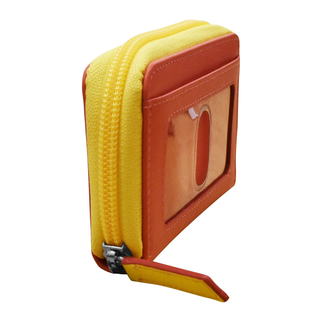  Two Tone Zip Around Pouch