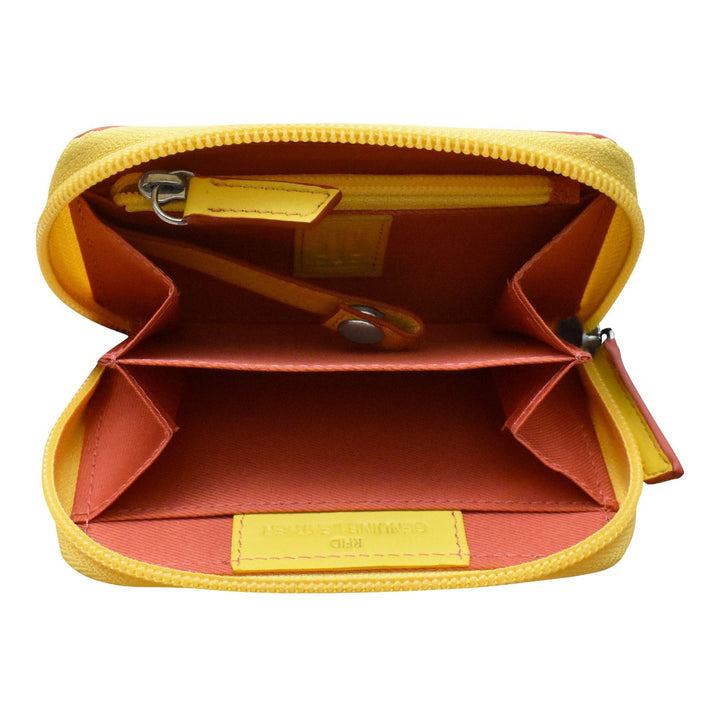 Two Tone Zip Around Pouch Inner