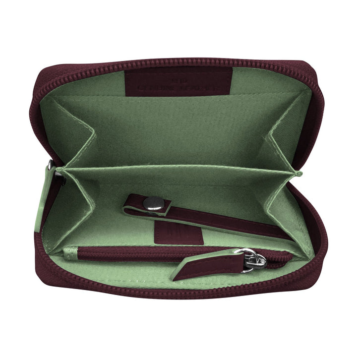 Two Tone Zip Around Pouch 