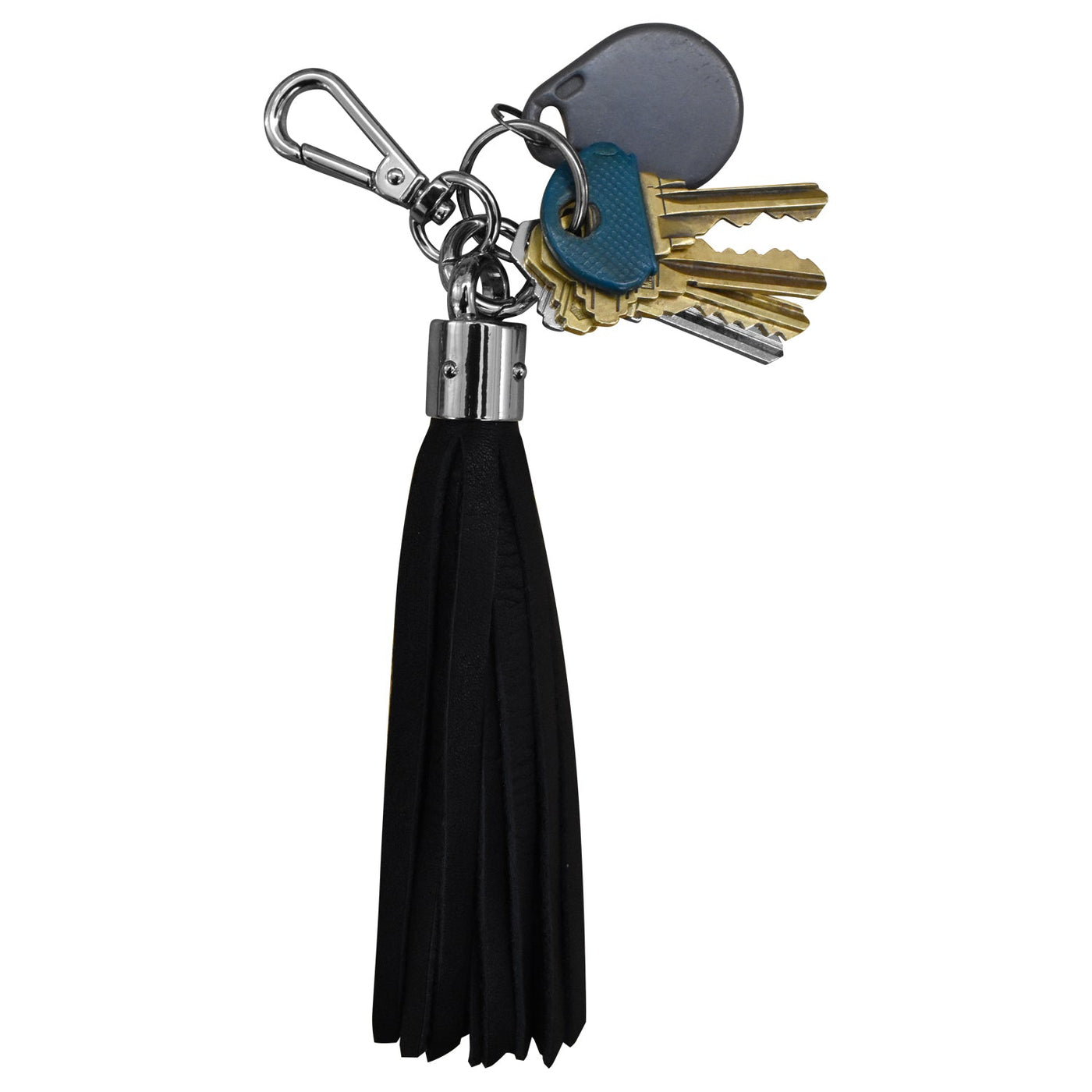 6 INCH LEATHER TASSEL KEYCHAIN