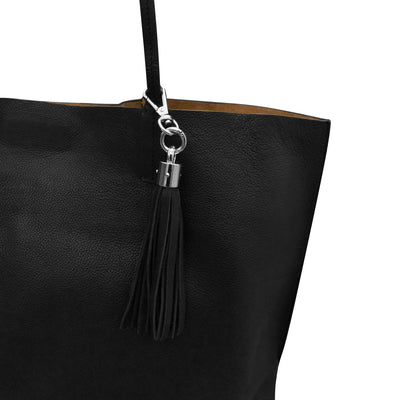 6 INCH LEATHER TASSEL KEYCHAIN