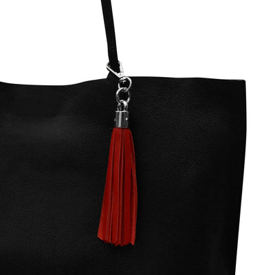 6 INCH LEATHER TASSEL KEYCHAIN