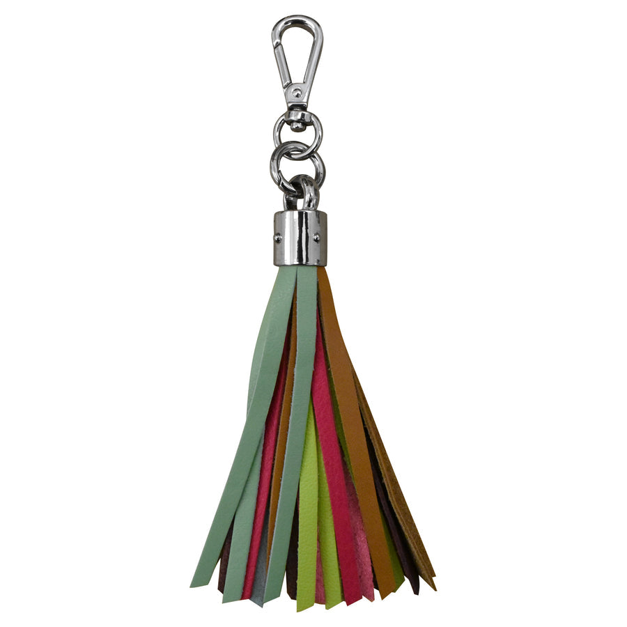 6 INCH LEATHER TASSEL KEYCHAIN