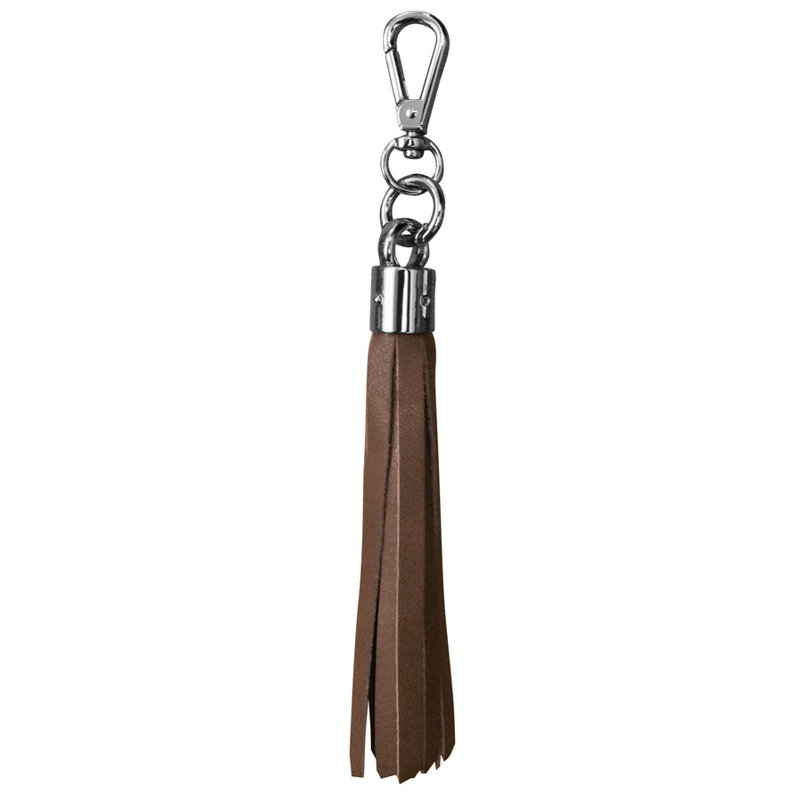 6 INCH LEATHER TASSEL KEYCHAIN