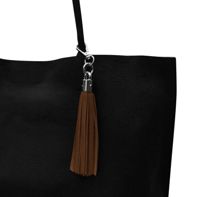 6 INCH LEATHER TASSEL KEYCHAIN