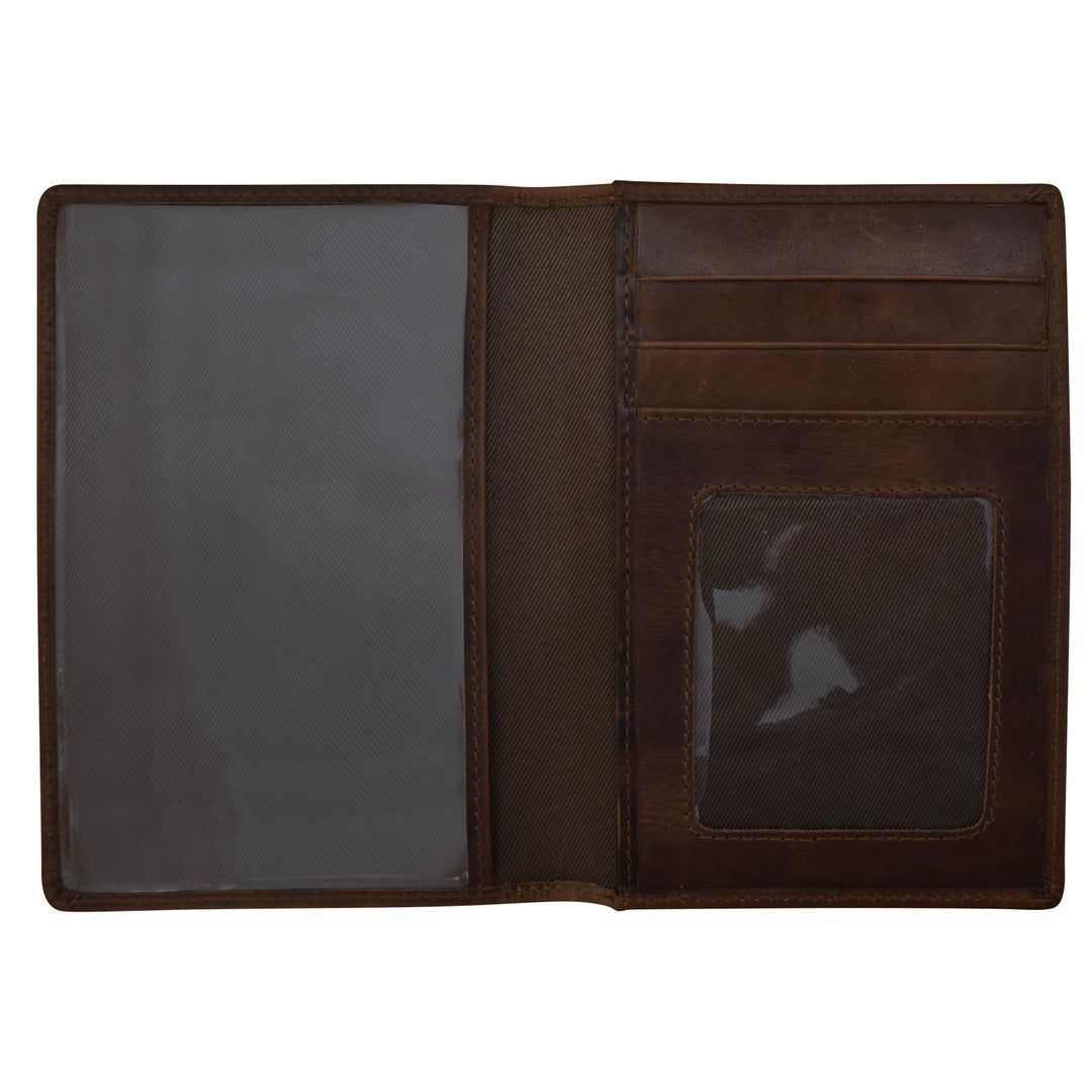 Two tone mini bifold wallet made of premium leather with multiple card slots and cash compartment