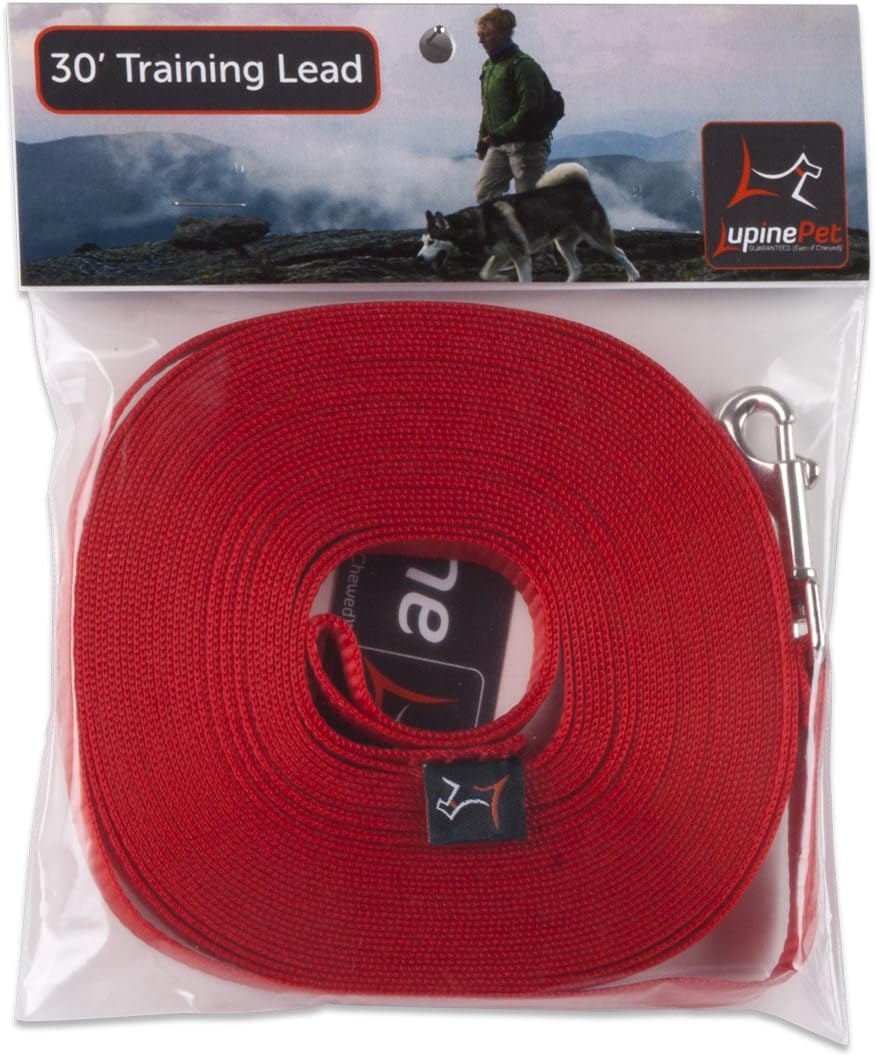 1-2in Red 30ft Training Leash