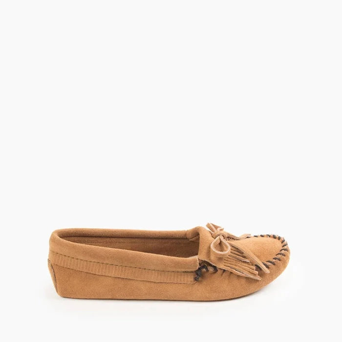 Pre Order Minnetonka KILTY SOFTSOLE moccasins in premium suede with padded insole.