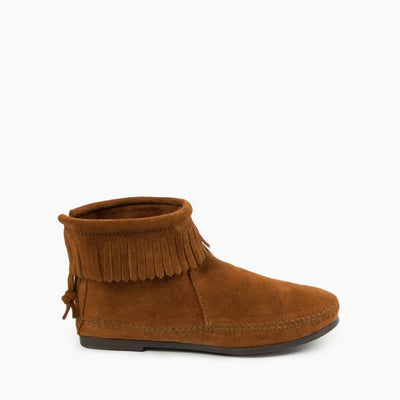 Pre Order Minnetonka BACK ZIP BOOT HARDSOLE