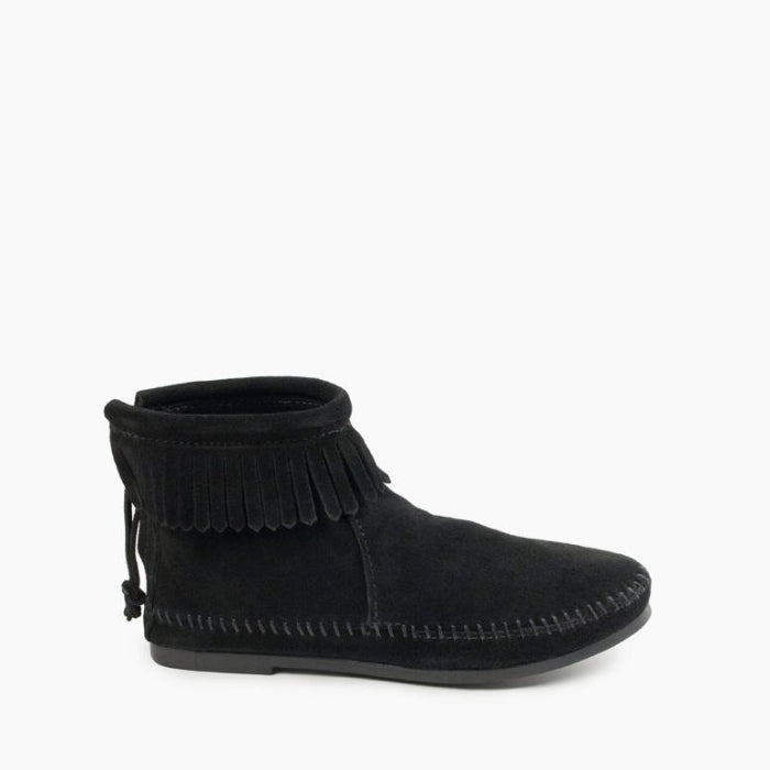 Pre Order Minnetonka BACK ZIP BOOT HARDSOLE