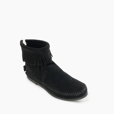 Pre Order Minnetonka BACK ZIP BOOT HARDSOLE