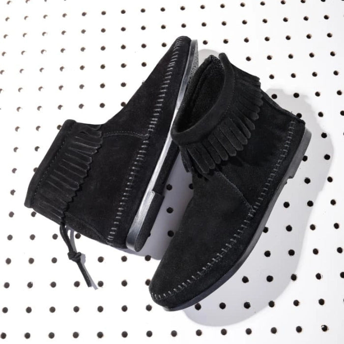 Pre Order Minnetonka BACK ZIP BOOT HARDSOLE