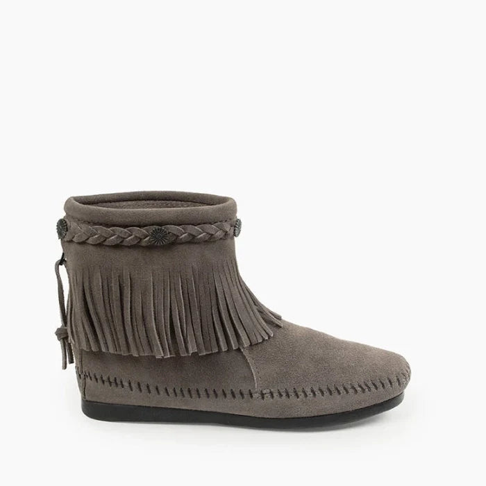 Minnetonka high top back zip women&