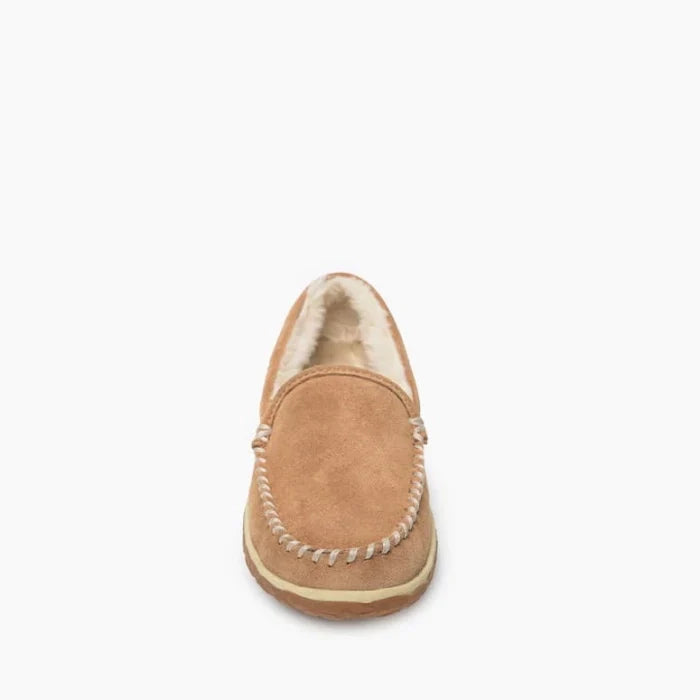 Pre Order Minnetonka TEMPE SHOES in water-resistant suede with whip-stitched detailing.