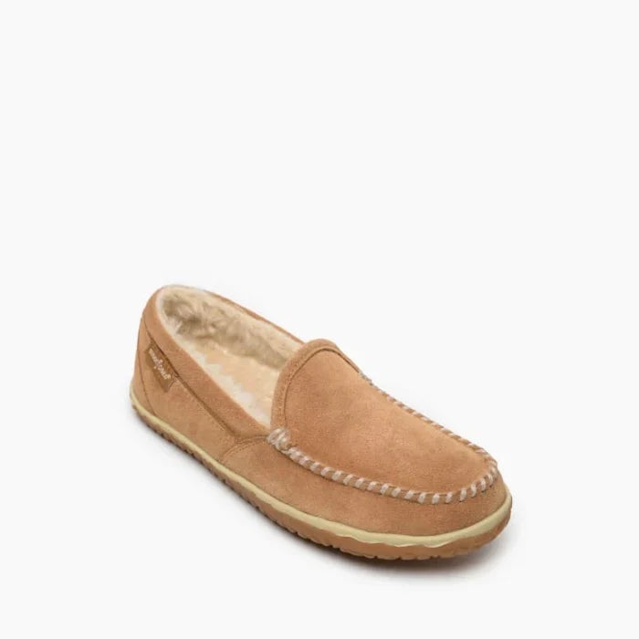 Pre Order Minnetonka TEMPE SHOES in water-resistant suede with plush pile lining and contoured footbed.