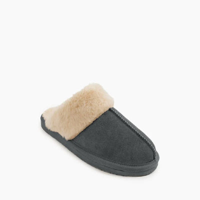 Pre Order Minnetonka Chesney Shoes - Cozy suede slippers with plush lining and durable EVA sole.