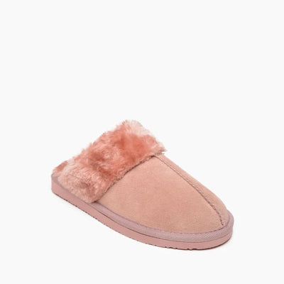 Pre Order Minnetonka CHESNEY SHOES cozy suede slippers with plush pile lining and durable EVA sole.