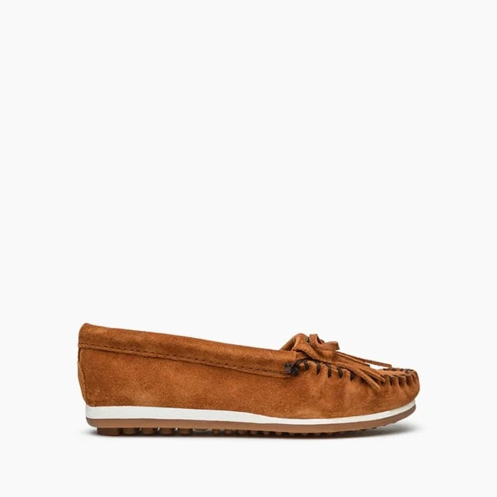 Pre Order Minnetonka KILTY PLUS moccasins, premium suede, water-resistant, memory foam insole.