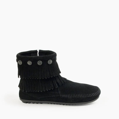 Pre Order Minnnetonka DOUBLE FRINGE SIDE ZIP BOOT